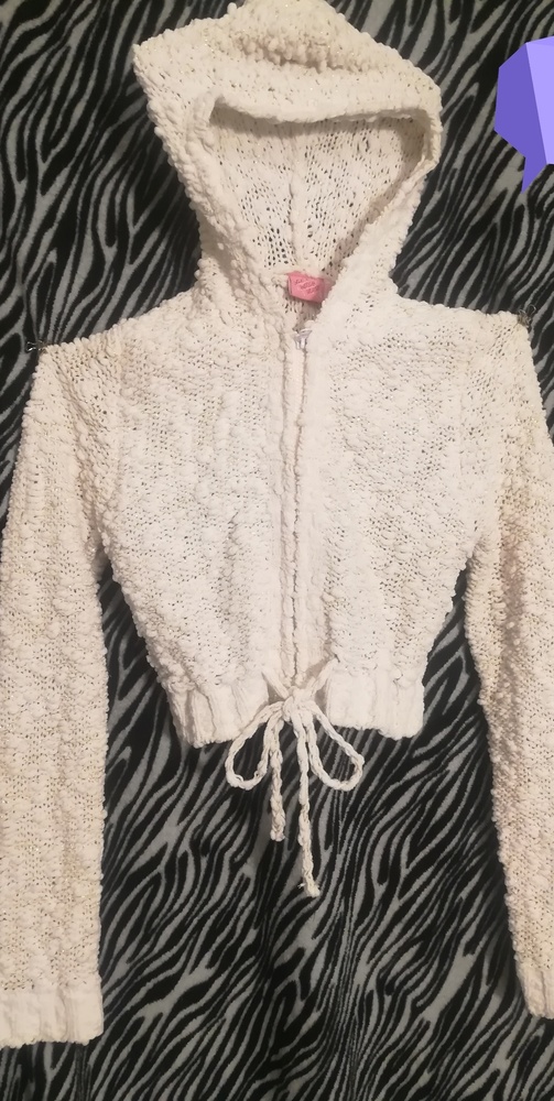 Crop Top zipper hoodie
